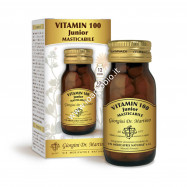 Vitamin 100 Junior 50g - Multivitaminico Dr.Giorgini - Pastiglie alla frutta