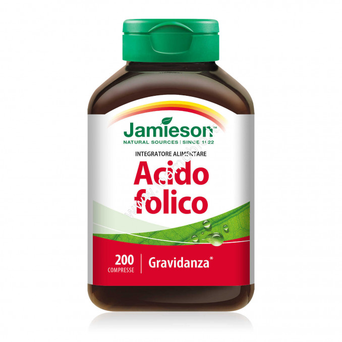 Jamieson Acido Folico 200cpr - Integratore B6 utile in Gravidanza e Allattamento