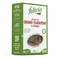 Tortiglioni di Grano Saraceno 340g - Pasta Biologica Senza Glutine Free Felicia