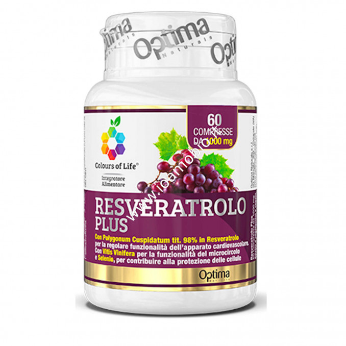 Resveratrolo Plus Optima Colours of Life 60 compresse 1000mg