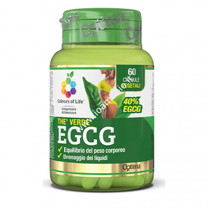 Thè Verde EGCG Optima Colours of Life 60 capsule vegetali 500mg