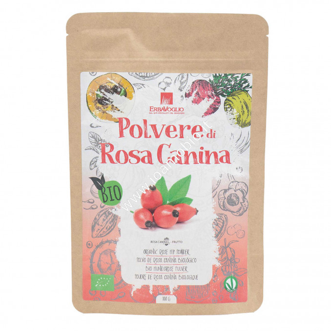 Polvere di Rosa Canina Raw 100g - Bio Erbavoglio - Antiossidante