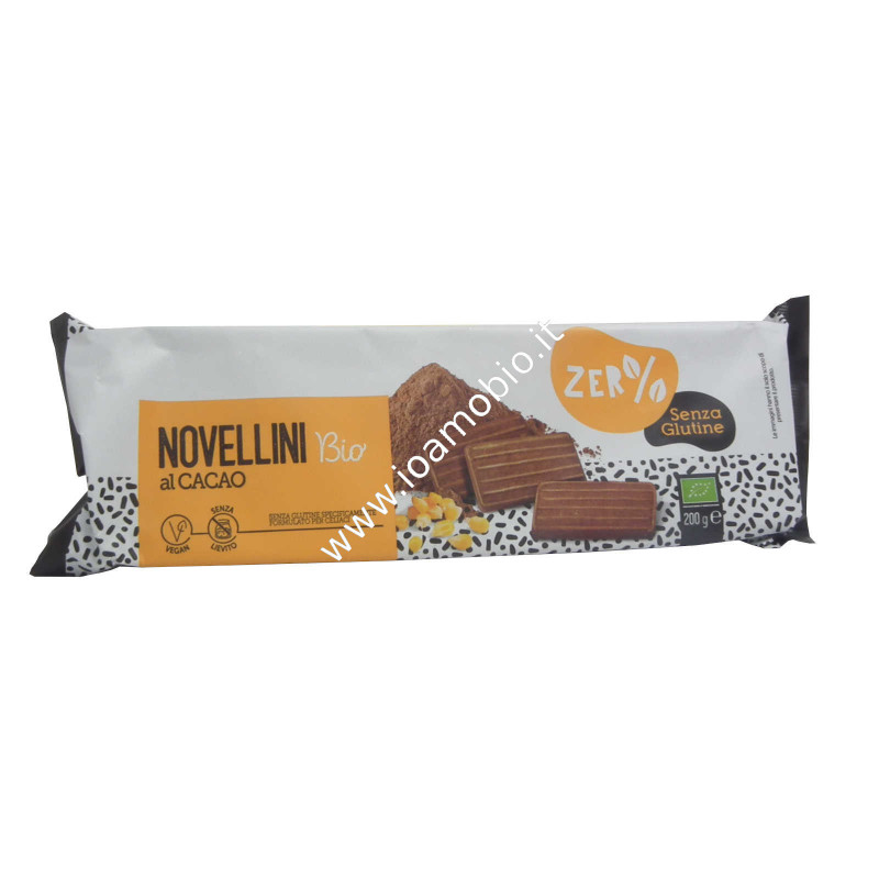 Biscotti Novellini al Cacao Biologici 200g - Zero Glutine Fior di Loto