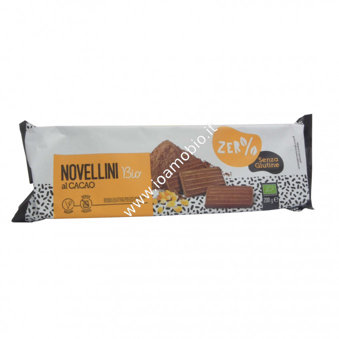 Biscotti Novellini al Cacao Biologici 200g - Zero Glutine Fior di Loto