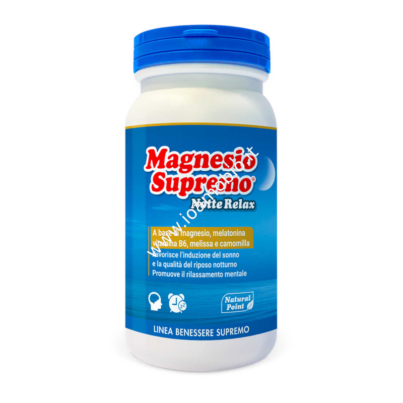 Magnesio Supremo Notte Relax 150g - Rilassamento Mentale e Riposo Notturno