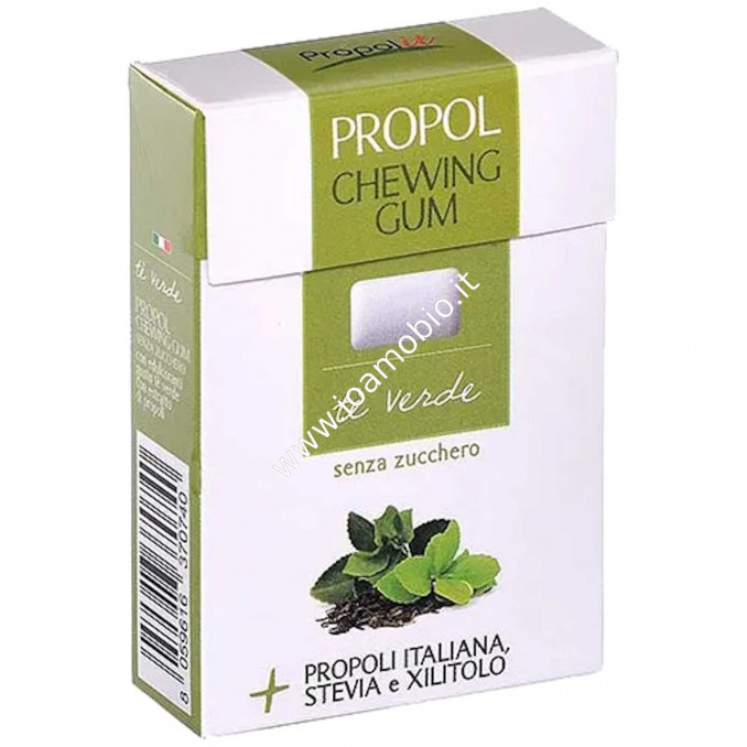 PROPOL GUM - Chewing gum al Tè Verde con Propoli e Stevia 25 gr
