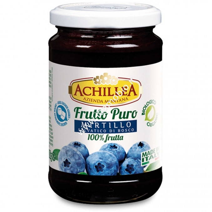 Frutto Puro Achillea Bio - Mirtillo 300g - Composta 100% frutta