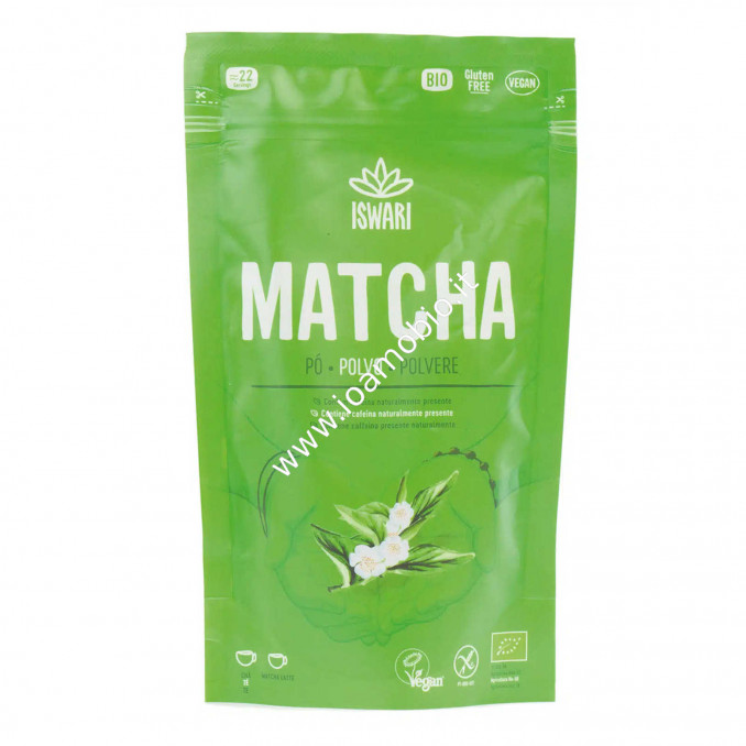 Tè Matcha in Polvere Biologico Iswari 70g - Antiossidante