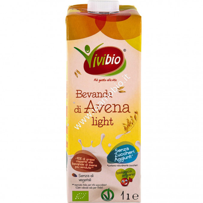 Bevanda Avena Light 1l - Latte Vegetale Biologico Vivibio