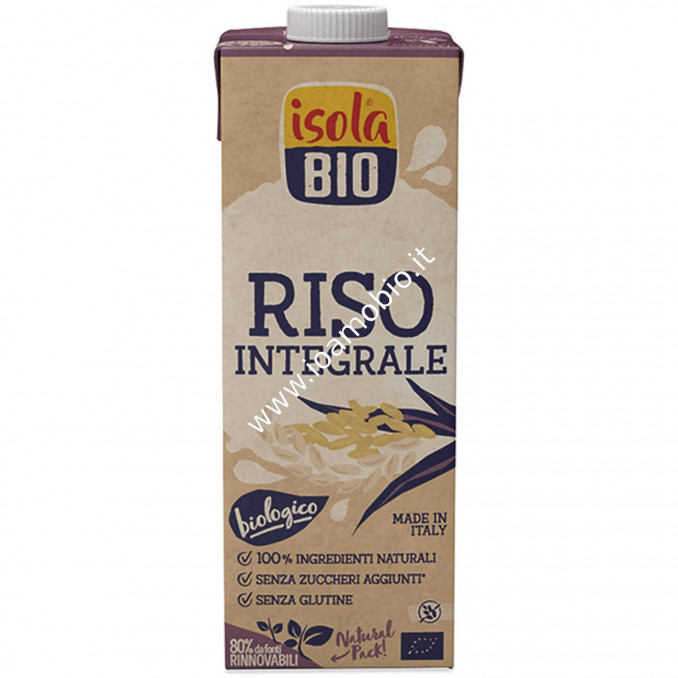 Bevanda di Riso Integrale Isola Bio 1l - Latte Vegetale Biologico