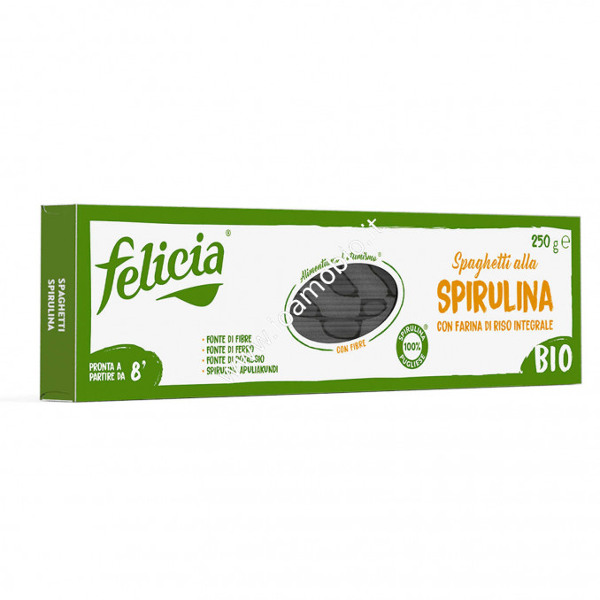 Spaghetti Bio con Spirulina 250g - Pasta Biologica Felicia
