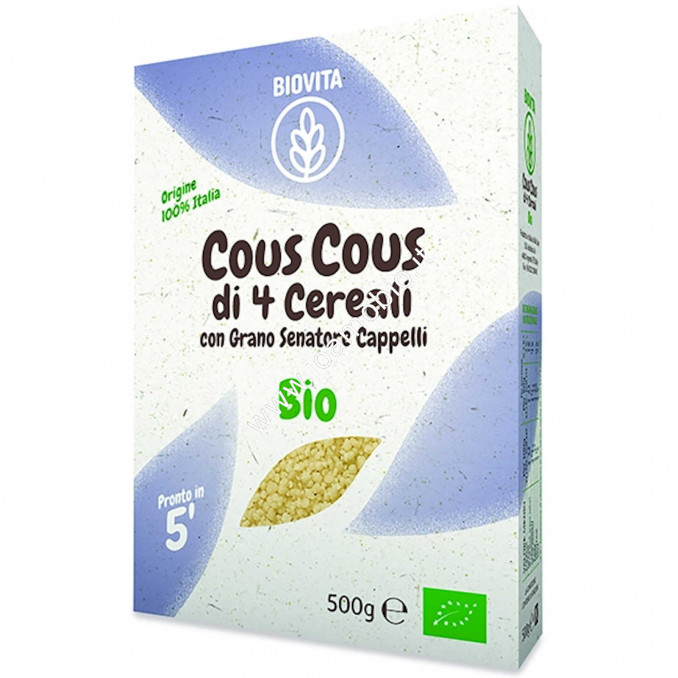 Cous Cous di 4 Cereali 500g - Biovita