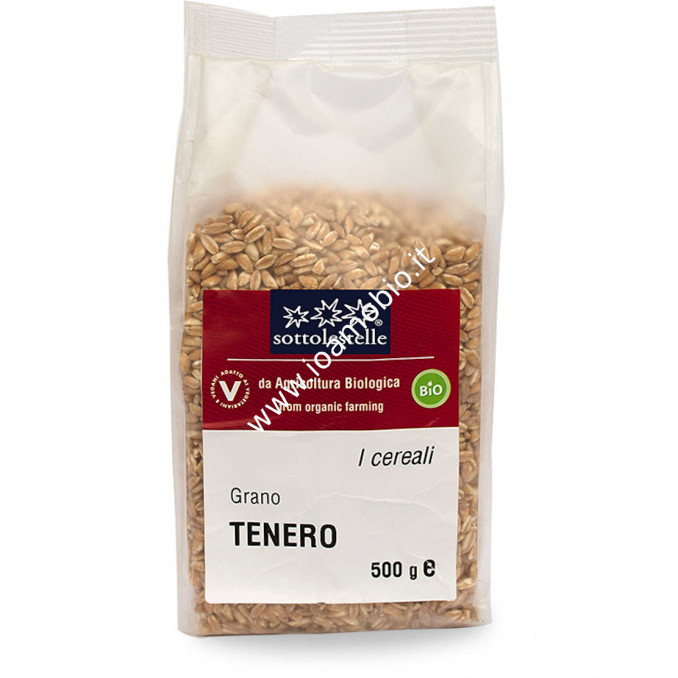 Grano Tenero Biologico Sottolestelle 500g - Cereali in Chicco