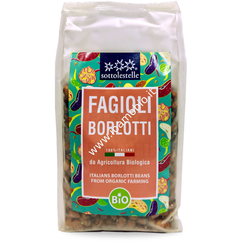 Fagioli Borlotti Italiani 400g - Legumi Secchi Bio Sottolestelle
