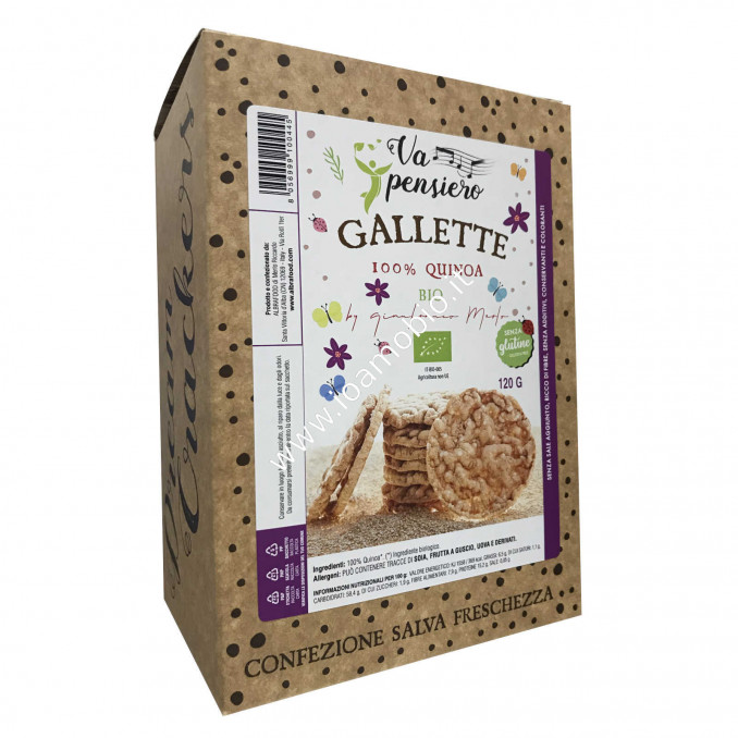 Gallette di Quinoa 100% Bio - Snack Senza Glutine