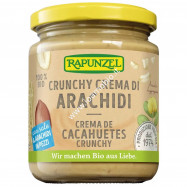 Crema di Arachidi Crunchy Rapunzel Bio250g - con sale e arachidi in pezzi