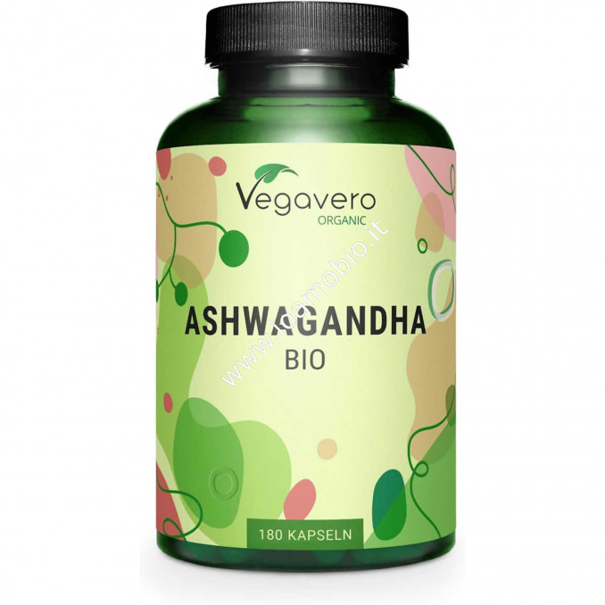 Ashwagandha BIO Vegavero 180 capsule - Withania Somnifera Equilibrio psicofisico