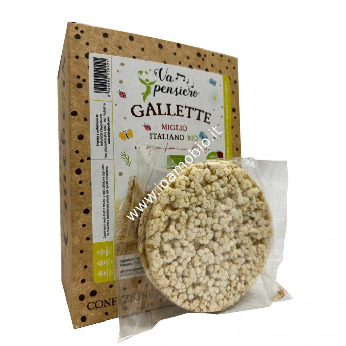 Gallette di Miglio Italiano Bio 120g - Snack Senza Glutine
