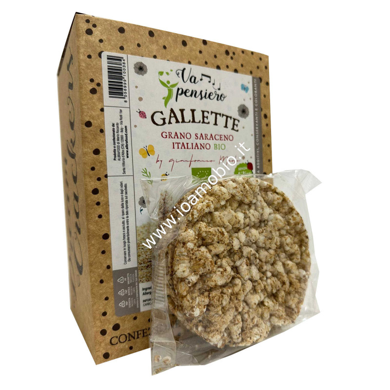 Gallette di Grano Saraceno Italiano Bio 120g - Snack Senza Glutine Gallette di Grano Saraceno Italiano Bio 120g - Snack Senza Glutine