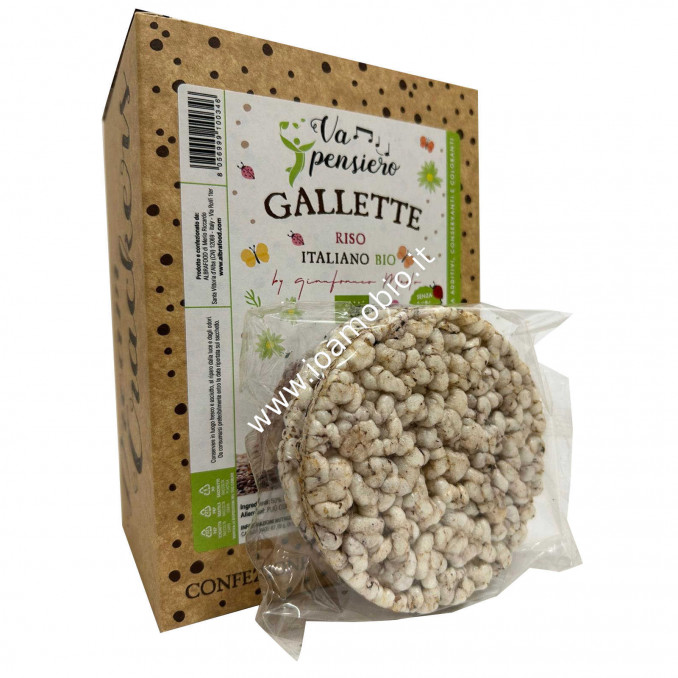 Gallette di Riso Italiano Bio 120g - Snack Senza Glutine