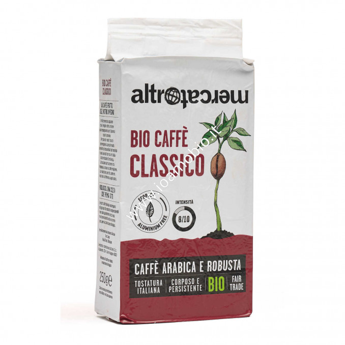 Bio Caffè Classico - Miscela Arabica e Robusta per Moka 250g - Altromercato