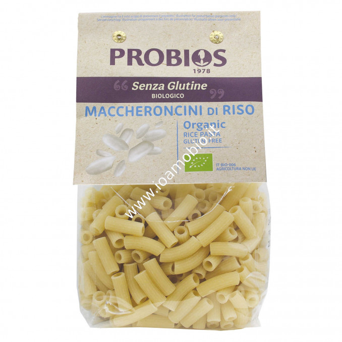 Maccheroncini di Riso 400g - Pasta Biologica Senza Glutine Probios