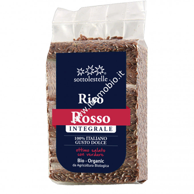 Riso Rosso Integrale Selvatico 500g - Riso biologico italiano Sottolestelle