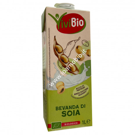 Bevanda di Soia Senza Glutine 1l - Soia Drink Vivibio - Latte Vegetale